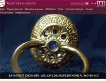 Tablet Screenshot of museedesantiquites.fr